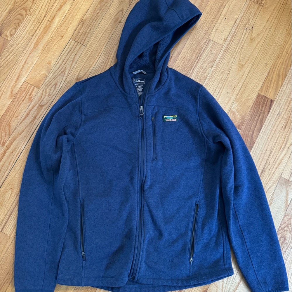 LL Bean Zip Up Hoodie - Medium